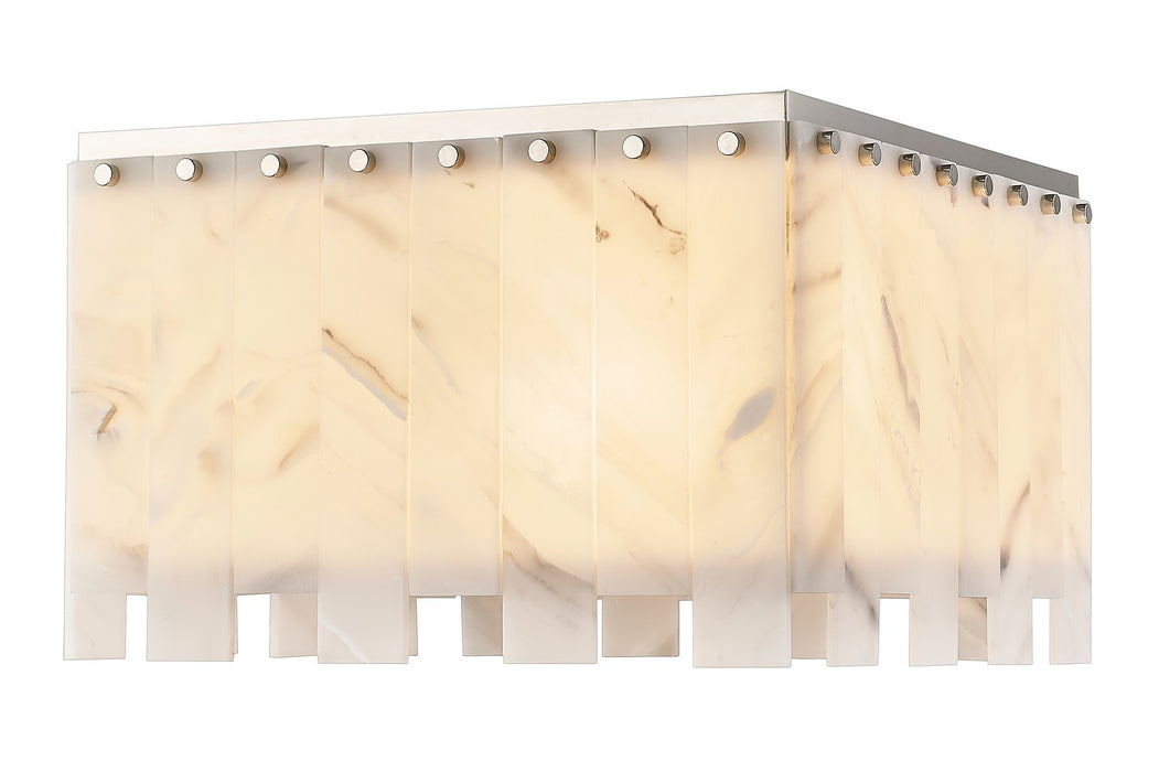 Viviana Six Light Flush Mount in Polished Nickel by Z-Lite Lighting