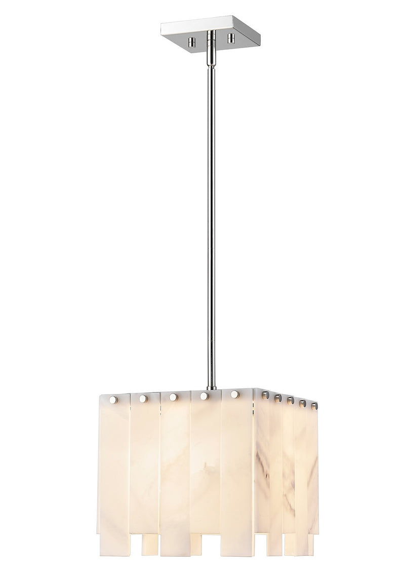 Viviana One Light Pendant in Polished Nickel by Z-Lite Lighting