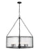 Barrington Eight Light Pendant in Matte Black by Z-Lite Lighting