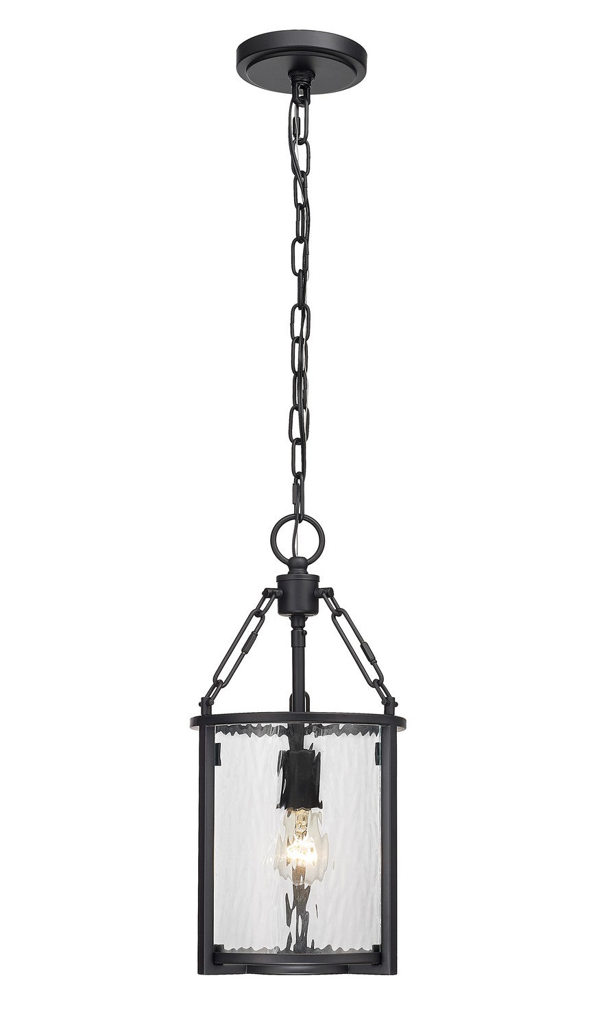 Barrington One Light Pendant in Matte Black by Z-Lite Lighting