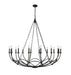 Arabella 16 Light Chandelier in Matte Black by Z-Lite Lighting