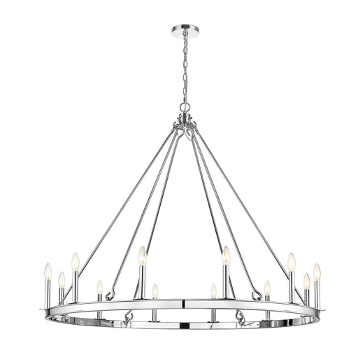 Barclay 12 Light Chandelier in Polished Nickel by Z-Lite Lighting