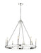Barclay Eight Light Chandelier in Polished Nickel by Z-Lite Lighting