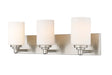 Soledad Three Light Vanity in Brushed Nickel by Z-Lite Lighting