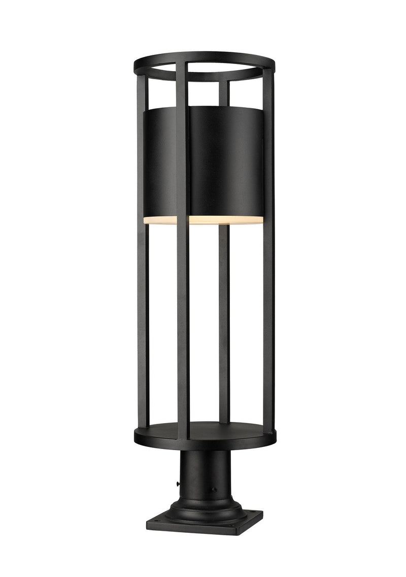 Luca LED Outdoor Pier Mount in Black by Z-Lite Lighting