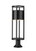 Luca LED Outdoor Pier Mount in Black by Z-Lite Lighting