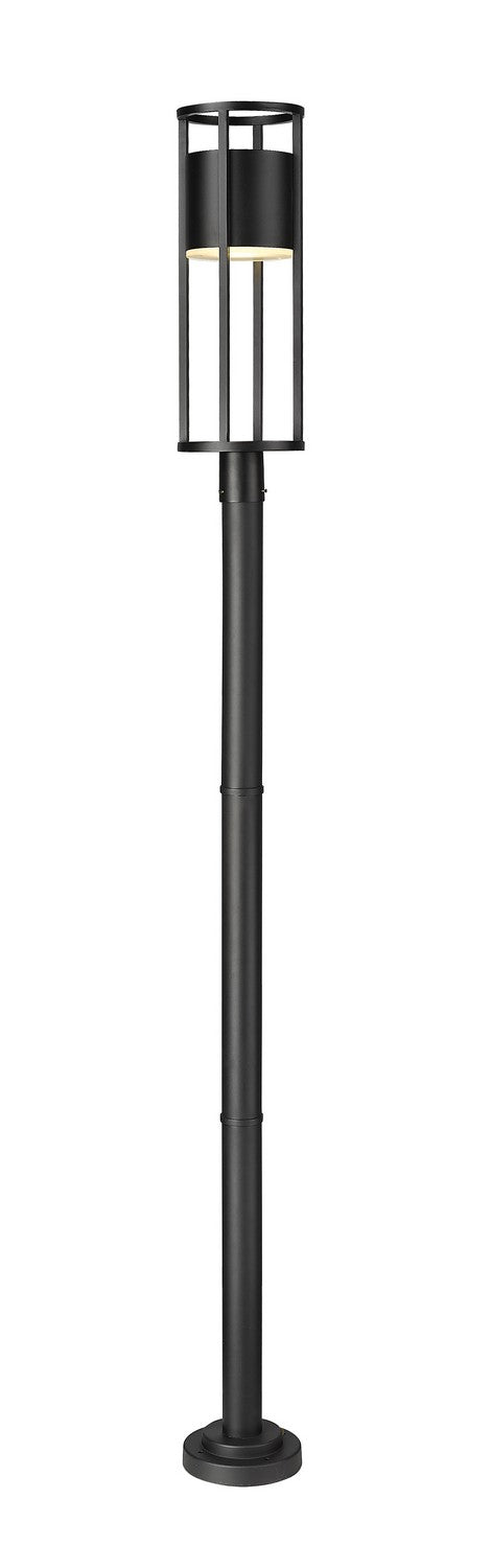 Luca LED Outdoor Post Mount in Black by Z-Lite Lighting
