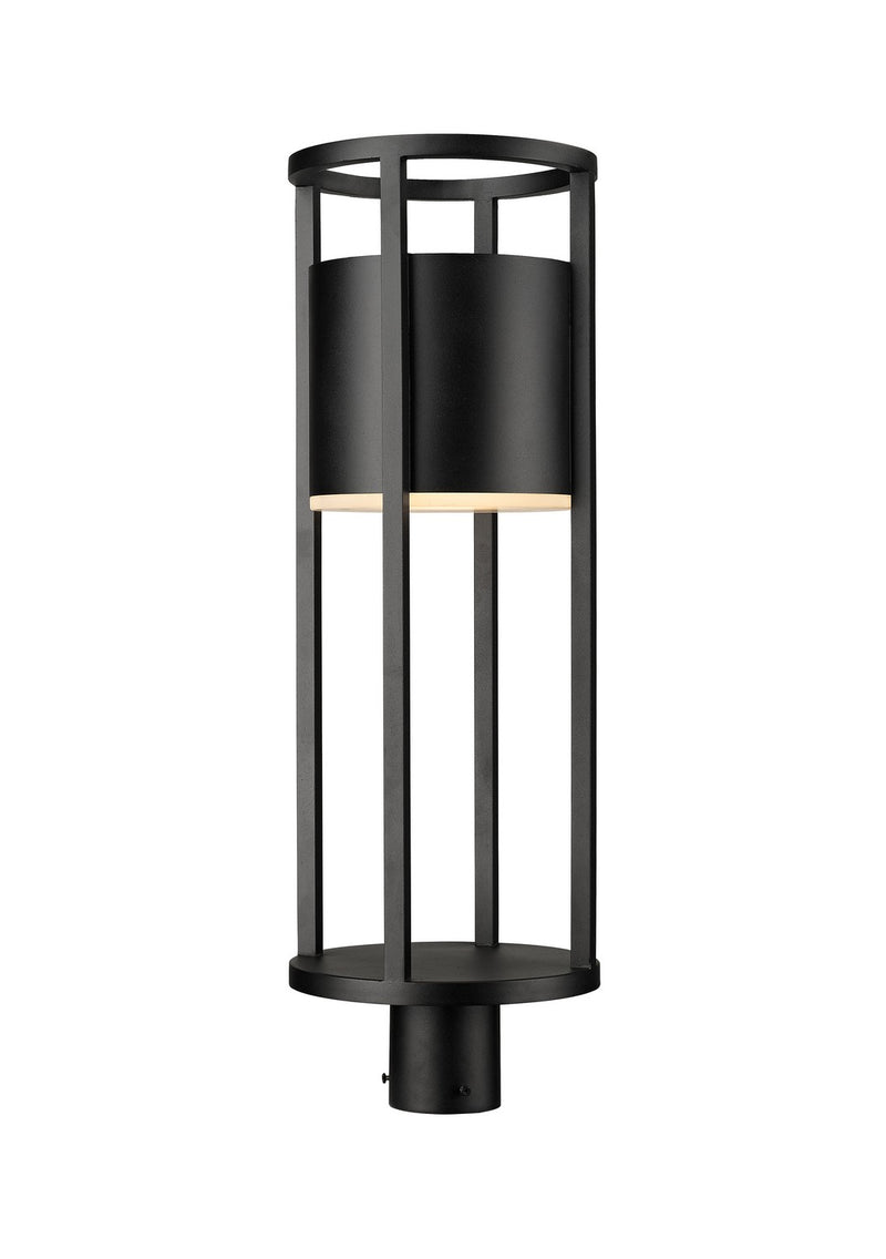 Luca LED Outdoor Post Mount in Black by Z-Lite Lighting