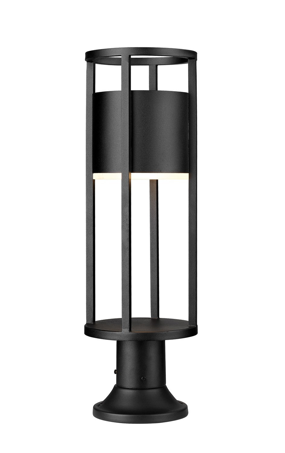 Luca LED Outdoor Pier Mount in Black by Z-Lite Lighting