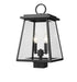 Broughton Two Light Outdoor Post Mount in Black by Z-Lite Lighting
