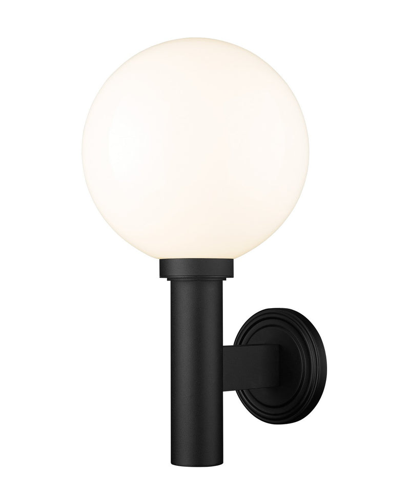 Laurent One Light Outdoor Wall Sconce in Black by Z-Lite Lighting