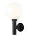 Laurent One Light Outdoor Wall Sconce in Black by Z-Lite Lighting