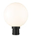 Laurent One Light Outdoor Post Mount in Black by Z-Lite Lighting