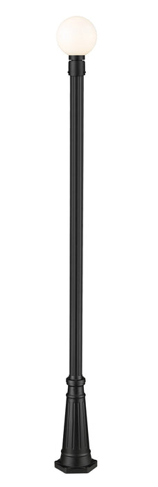 Laurent One Light Outdoor Post Mount in Black by Z-Lite Lighting
