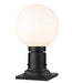 Laurent One Light Outdoor Pier Mount in Black by Z-Lite Lighting