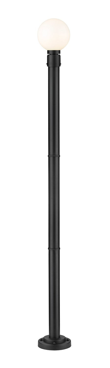 Laurent One Light Outdoor Post Mount in Black by Z-Lite Lighting