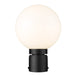 Laurent One Light Outdoor Post Mount in Black by Z-Lite Lighting