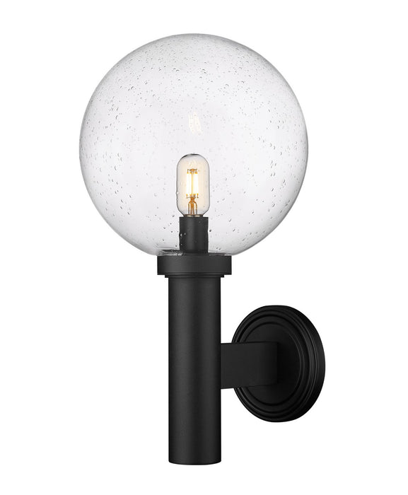 Laurent One Light Outdoor Wall Sconce in Black by Z-Lite Lighting
