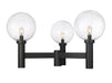 Laurent Three Light Outdoor Post Mount in Black by Z-Lite Lighting