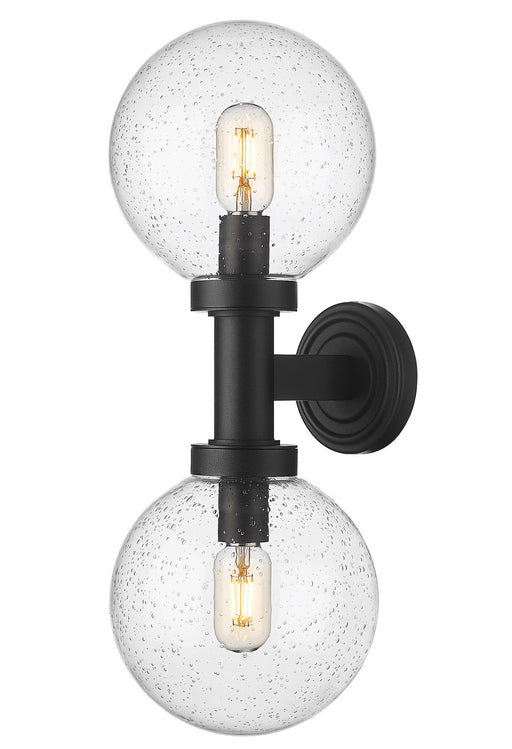 Laurent Two Light Outdoor Wall Sconce in Black by Z-Lite Lighting