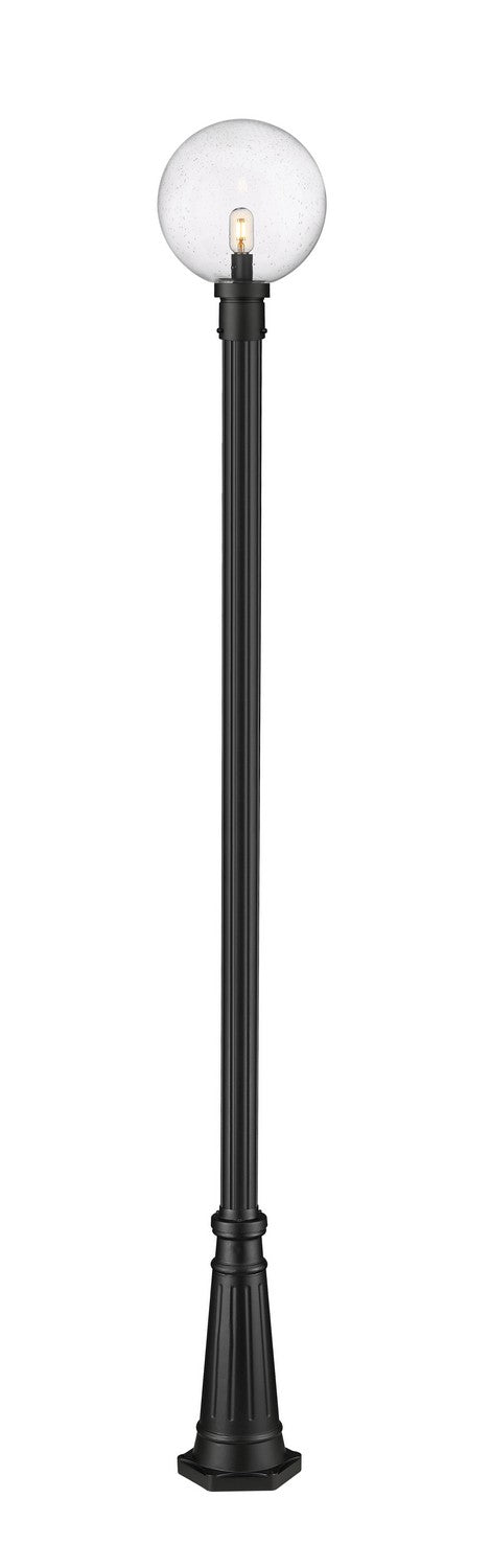 Laurent One Light Outdoor Post Mount in Black by Z-Lite Lighting