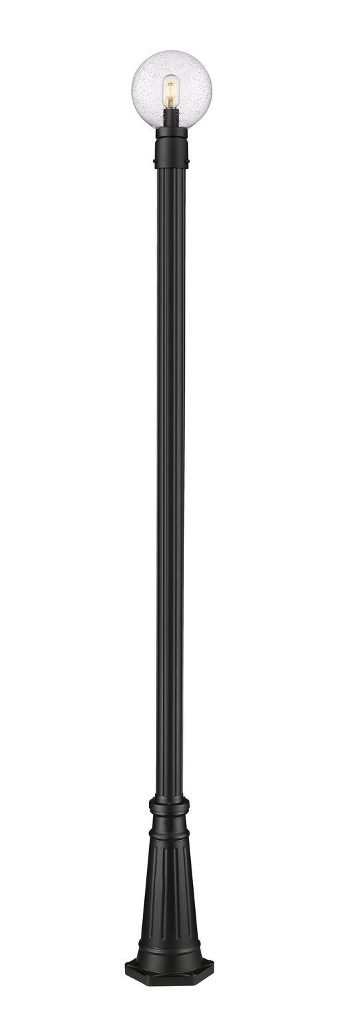 Laurent One Light Outdoor Post Mount in Black by Z-Lite Lighting