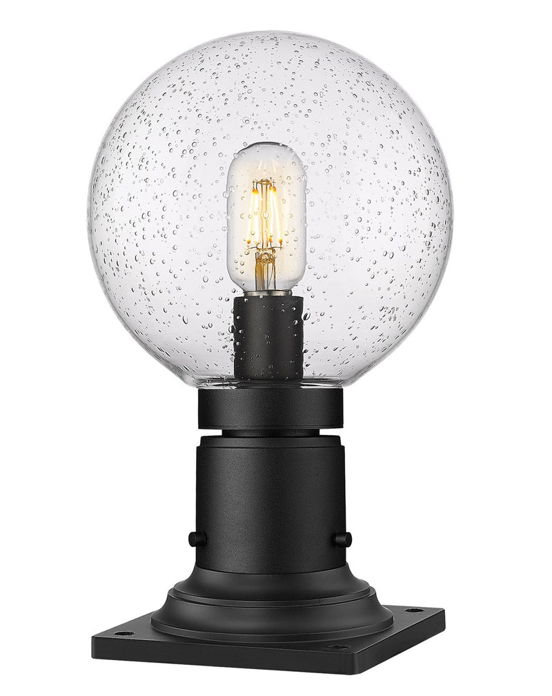 Laurent One Light Outdoor Pier Mount in Black by Z-Lite Lighting