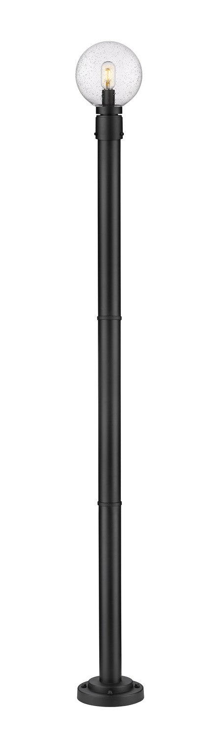 Laurent One Light Outdoor Post Mount in Black by Z-Lite Lighting