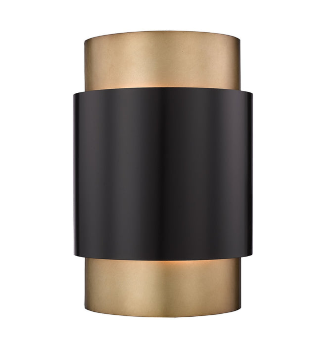 Harlech Two Light Wall Sconce in Bronze / Rubbed Brass by Z-Lite Lighting