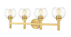 Sutton Four Light Vanity in Brushed Gold by Z-Lite Lighting