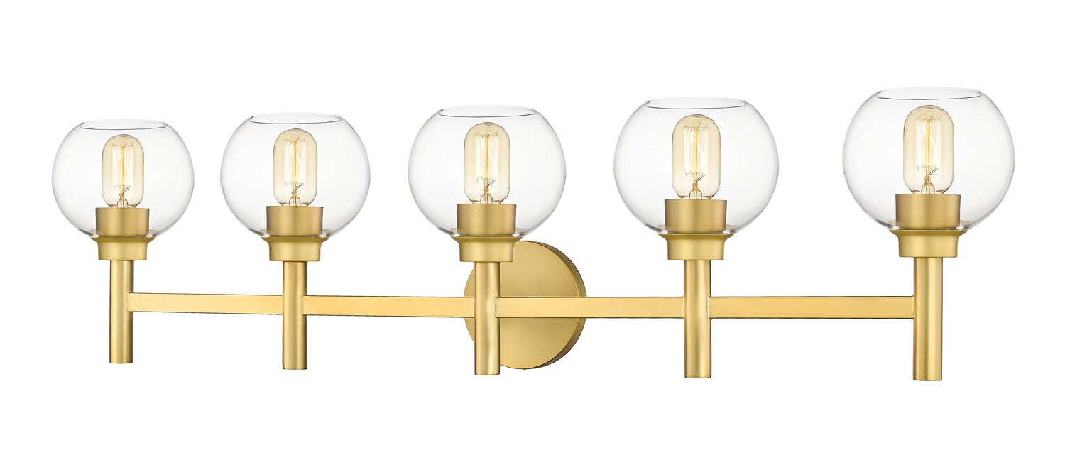 Sutton Five Light Vanity in Brushed Gold by Z-Lite Lighting