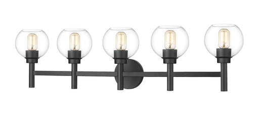 Sutton Five Light Vanity in Matte Black by Z-Lite Lighting