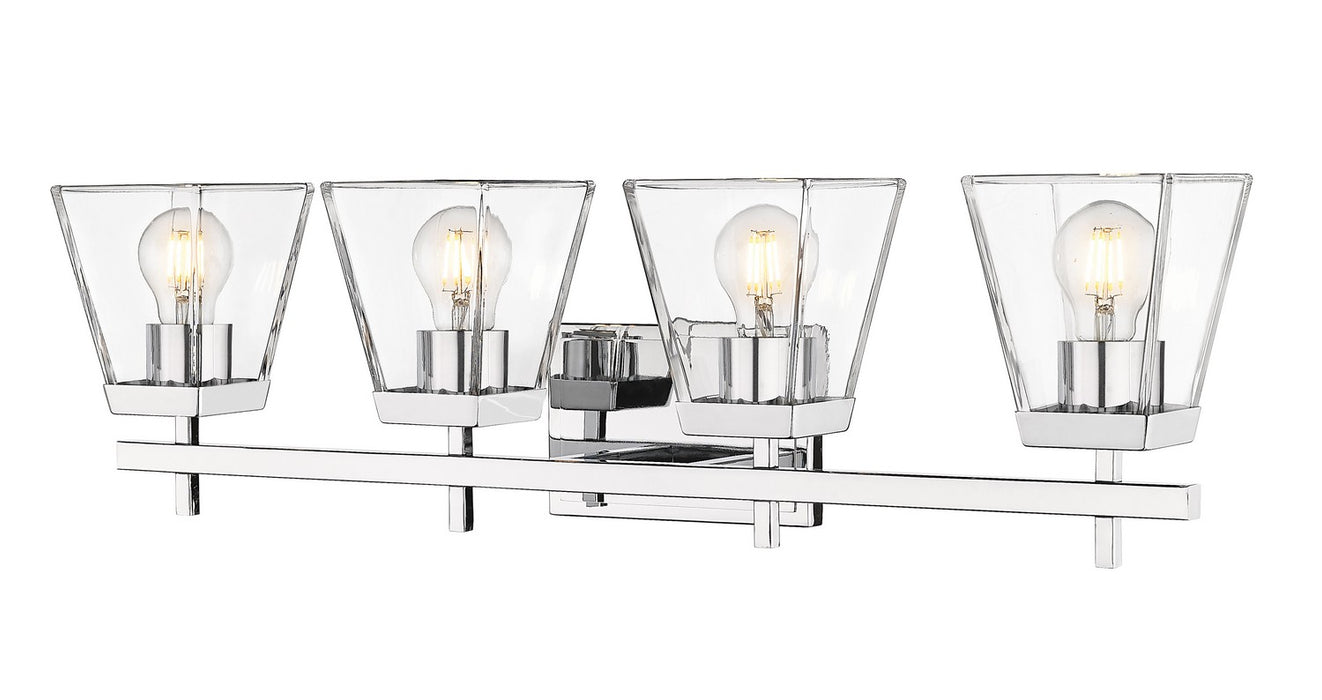 Lauren Four Light Vanity in Chrome by Z-Lite Lighting