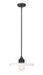 Paloma One Light Pendant in Matte Black by Z-Lite Lighting