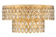 Dealey 12 Light Flush Mount in Heirloom Brass by Z-Lite Lighting