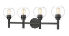 Sutton Four Light Vanity in Matte Black by Z-Lite Lighting