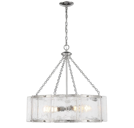 Genry Five Light Pendant in Polished Nickel