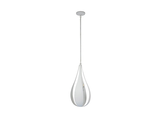 Bali Five Light Pendant in White Cashmere
