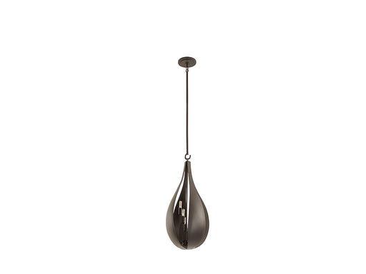 Bali Five Light Pendant in Black Cashmere