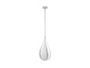 Bali Six Light Pendant in White Cashmere
