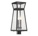 Millford Three Light Outdoor Post Lantern in Matte Black