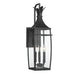 Montpelier Three Light Outdoor Wall Lantern in Matte Black