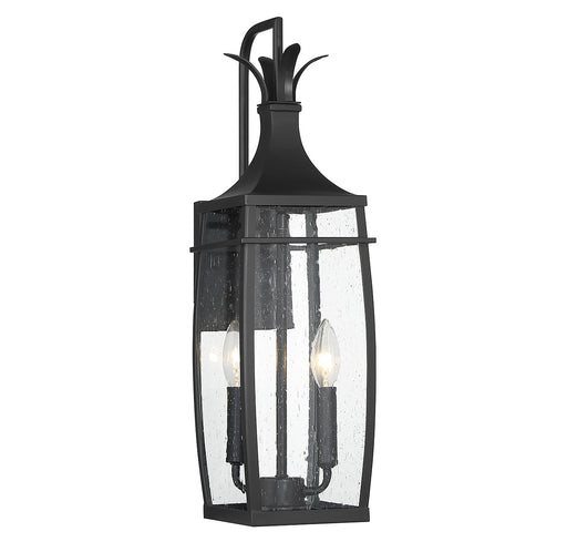Montpelier Two Light Outdoor Wall Lantern in Matte Black
