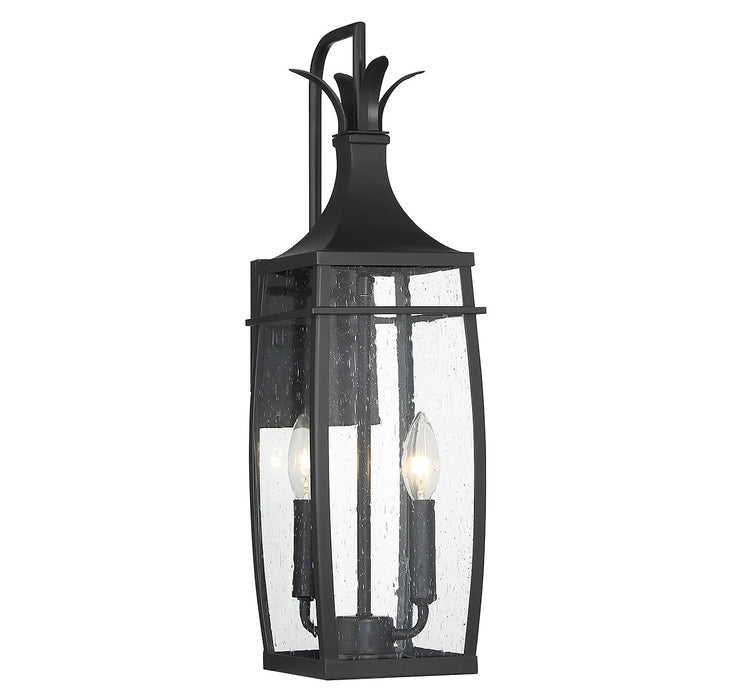 Montpelier Two Light Outdoor Wall Lantern in Matte Black