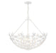 Birch Six Light Pendant in Bisque White
