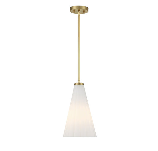 Bristol One Light Pendant in Warm Brass