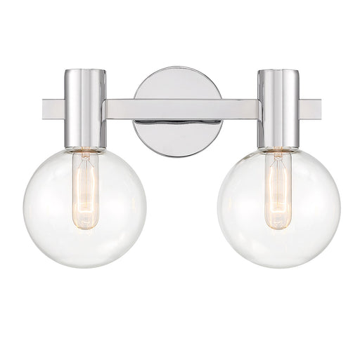 Wright Two Light Bathroom Vanity in Chrome