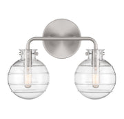 Mason Two Light Bathroom Vanity in Satin Nickel