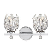 Moreno Two Light Bathroom Vanity in Chrome