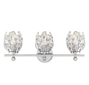 Moreno Three Light Bathroom Vanity in Chrome